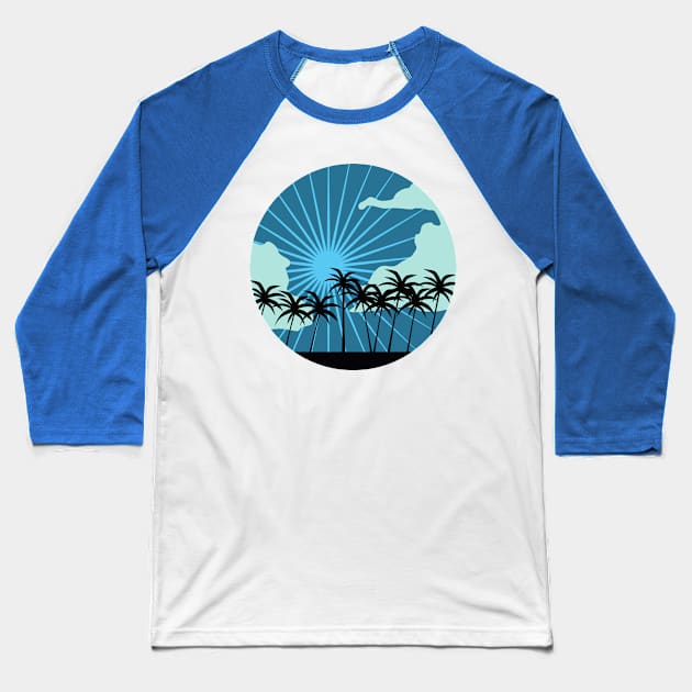 Palms Baseball T-Shirt by Ba-Da-Boo